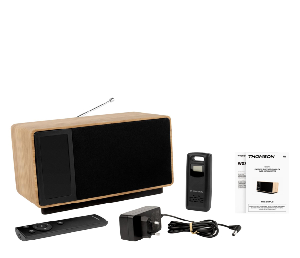 Thomson COSY Głośnik Bluetooth z radiem i stacją pogodową czarny - 1501903 - zdjęcie 5
